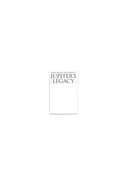 Jupiters Legacy #1 Blank Variant First Print