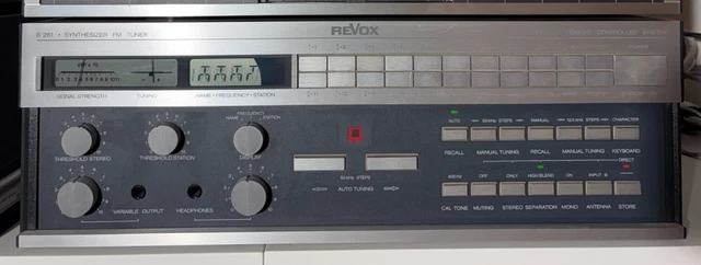Tuner Revox B261 (B 261) – Synthétiseur Radio – Accessoires Inclus – Testé Et Partiellement Révisé