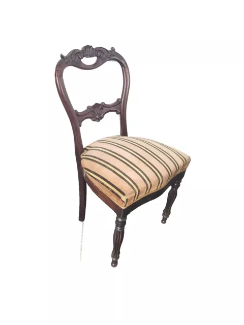 Ancienne Chaise Style Louis-Philippe En Acajou