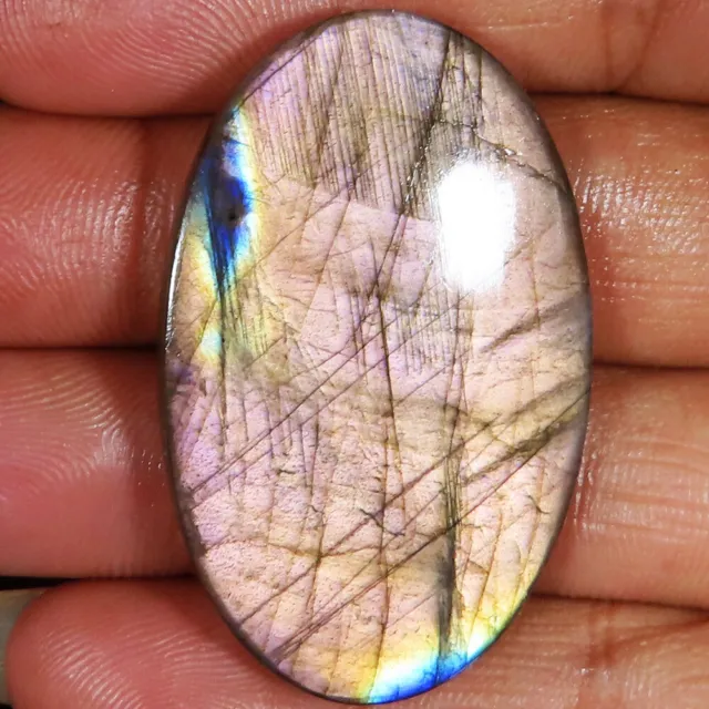 73.60 CT Naturel Labradorite Ovale Cabochon Pierre Précieuse 29x46x5 MM NM382