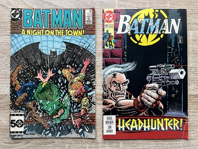 DC COMICS: BATMAN Issue #392 from 1986 and Issue #487 from 1992 £12.80 ...