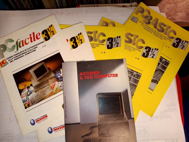 Archeologia Informatica Pc Basic E Pc Facile Vintage Gruppo Editoriale Jackson