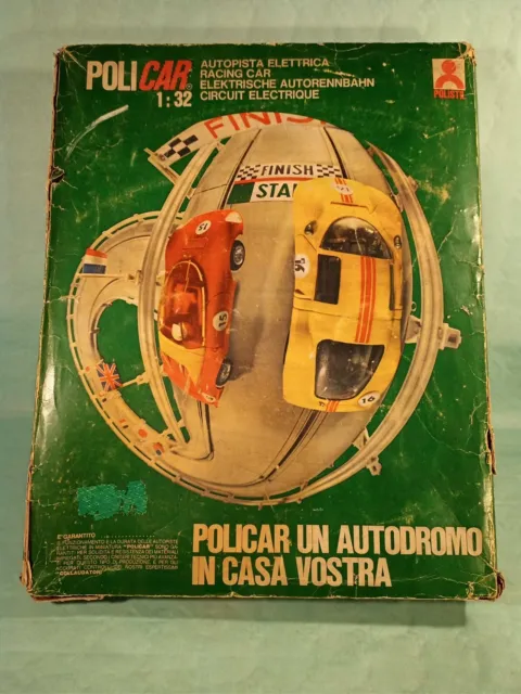 POLICAR AUTODROMO -anni 60- pista slot car modellismo auto polistil politoys