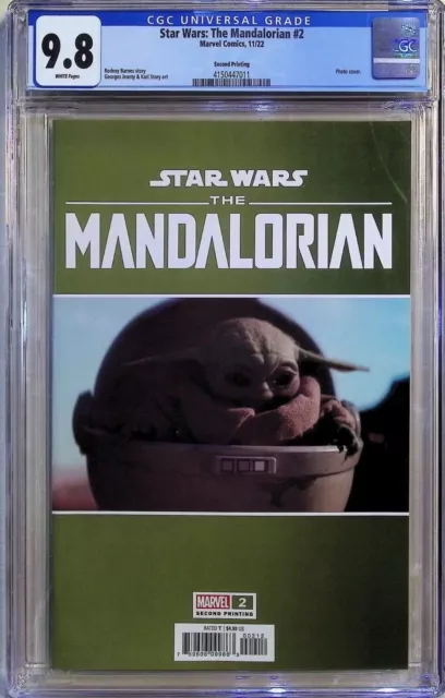 Star Wars: The Mandalorian 2 (2022) 2nd Print CGC 9.8 1st full Grogu Baby Yoda