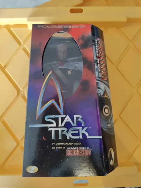 12"  Lt. Commander Worf Star Trek Insurrection Playmates Figure 1998