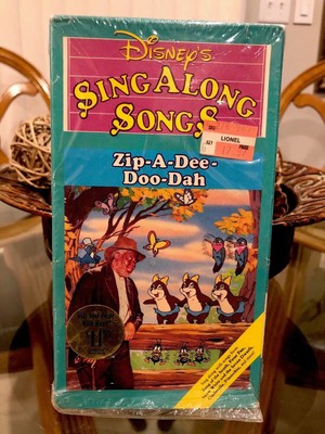 disney sing along zip a dee doo dah dvd