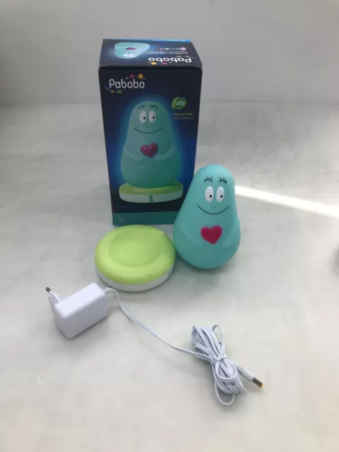 Pabobo - Lumilove Barbapapa - Luz nocturna nómada para bebé y niños - azul