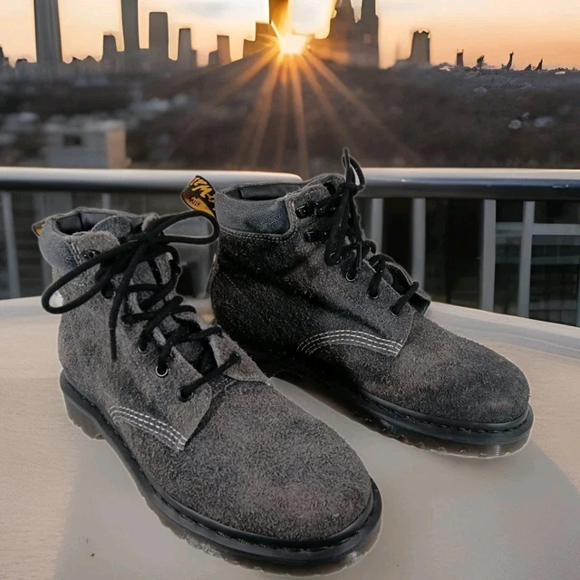 DR. DOC MARTENS Reuban Mid Bone Suede Perforated Sneaker  display picture 1
