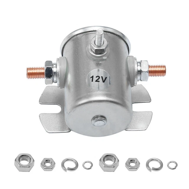STARTER SOLENOID SWITCH 3 Terminal Heavy Duty Winch Marine Continuous