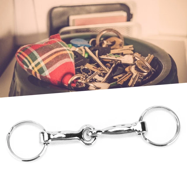 Snaffle Bits Keychain Zinc Alloy Pelham Keychain Single Connector Horse Bit Bt0