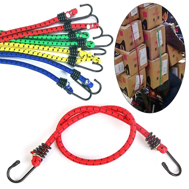 Clothesline Heavy Duty Rope with Hooks Bungee Cords Elastic Luggage Straps