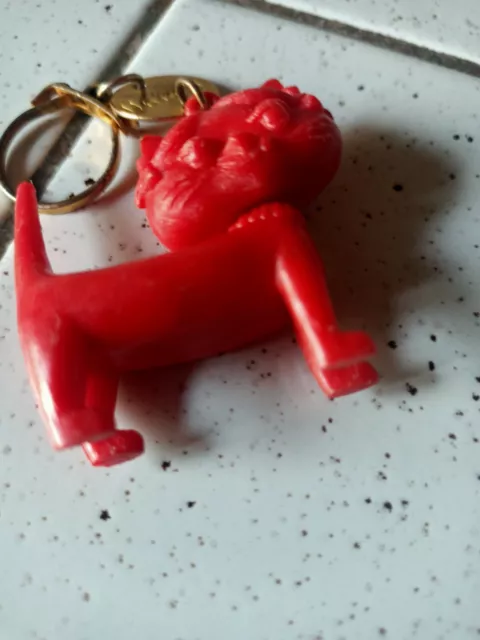 Porte clés publicitaire chat rouge Unimel vintage