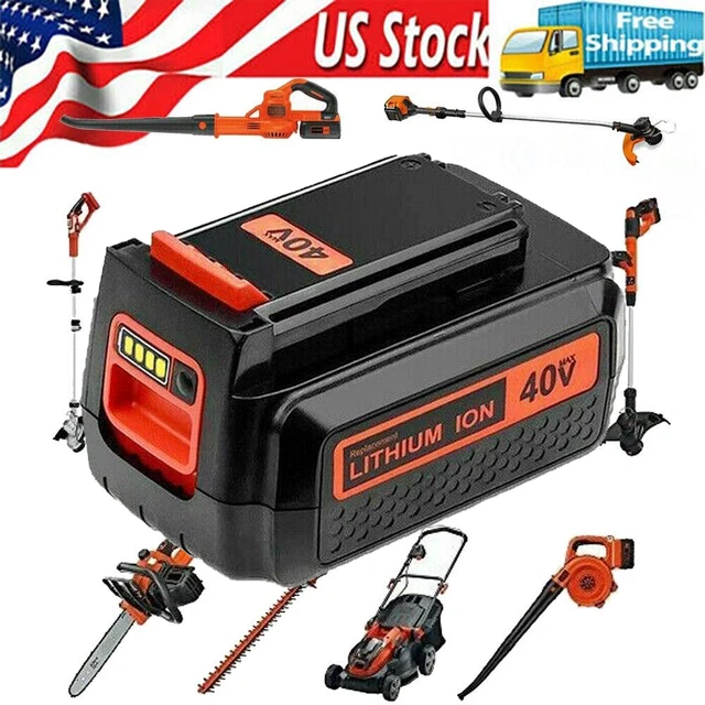 Lithium Battery For Black & Decker 4000mAh 40 Volt Max LBXR36 LBX2040 LSW36