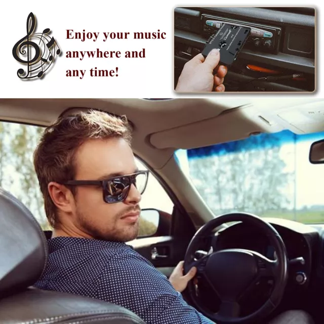 Universal Car Audio Stereo Cassette Tape Adapter for iphone MP3 Bluetooth 5.1 UK 2