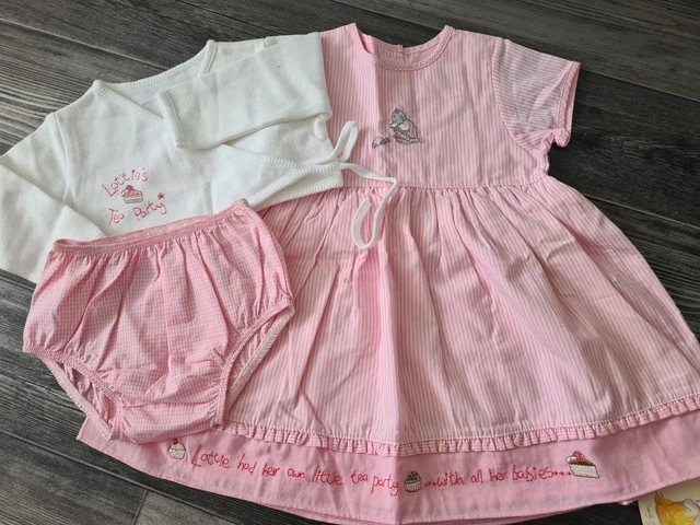 Bnwt Humphreys Corner Lotties Tea Party Dress Set 6-9 Months Baby Shower Gift