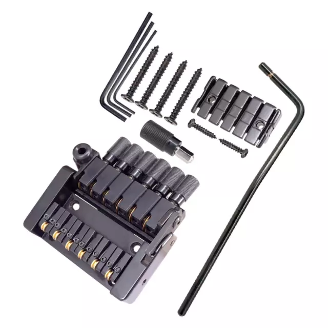 6 String Tremolo Bridge Tailpiece for Headless Guitar Musical Instrument Set