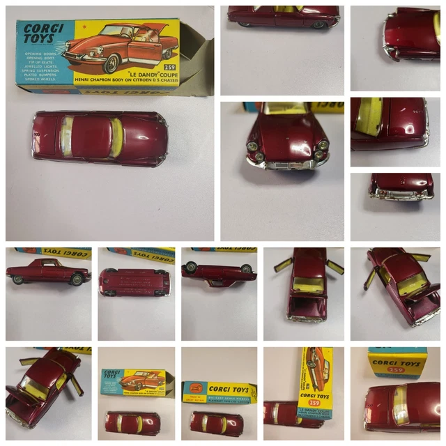 Corgi Toys 259 - Citroën DS Le Dandy Coupé Par Henri Chapron (Miniature Occasion)