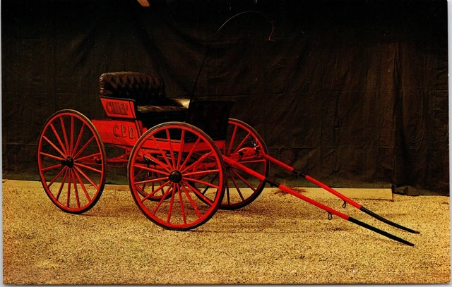 Chicago Fire Department Chief's Buggy Kenosha WI Hall Of Flame UNP Postcard A425