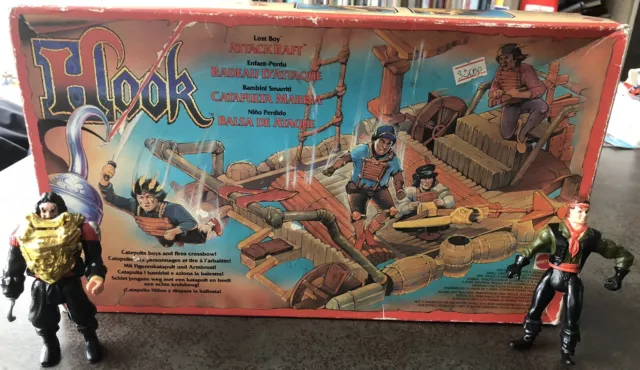 HOOK LOST BOY Attack Raft Boxed & Unopened (Mattel 1991), & 2