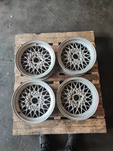 4 Jantes Bbs Mahle 4x100 15 6j 7j  Et13 Idéal E21 2002 E10 E30 BMW