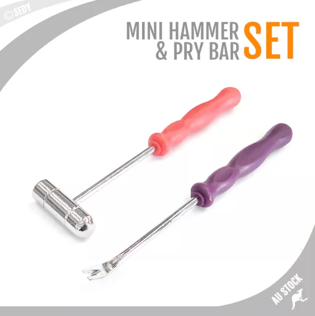 Mini Hammer Pry Bar Set Precision Hammer Prybar Crowbar Precising Repair Tool