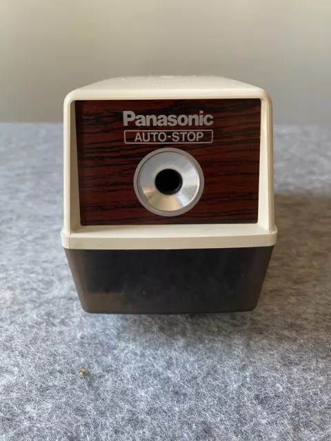 Vintage MCM Pencil Sharpener Panasonic Auto-Stop Electric KP-100 Tested Working