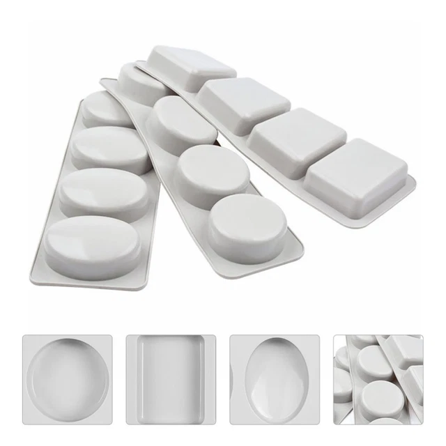 3 moldes de jabón hechos a mano molde de jabón de silicona antiadherente hágalo usted mismo