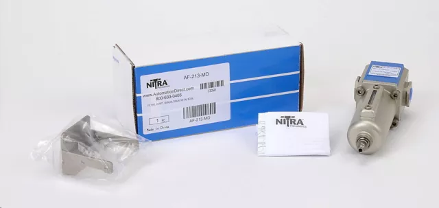 Automation Direct ~ Nitra   Af-213-Md Pneumatic Filter, Particulate New