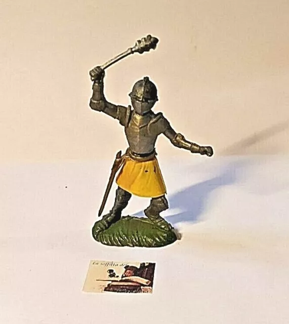 Soldatino Toy Soldier Nardi Italy Deposè Medievale Swoppet plastica cm 8
