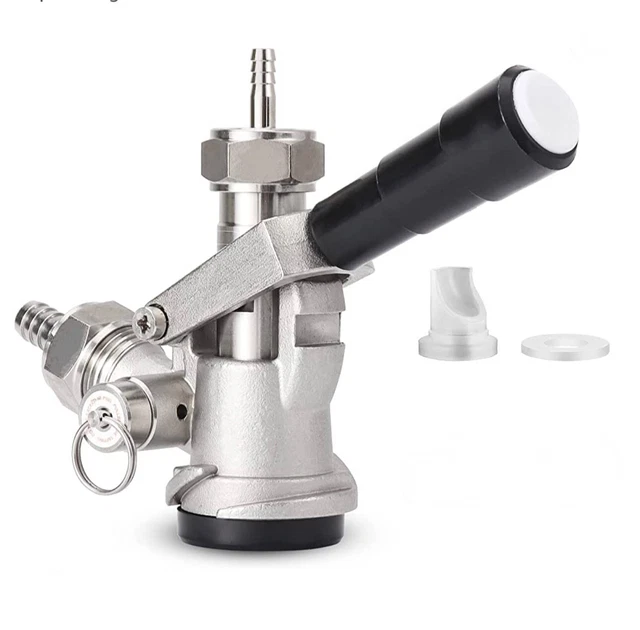 Hgkeke All 304 Stainless Steel D System Keg Coupler