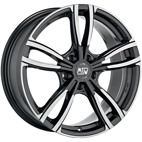 Jante MSW 83 Pour SAAB 9-3 - 8x19, 5x110, Déport 32, Couleur Noir Brillant (GLOSS BLACK)