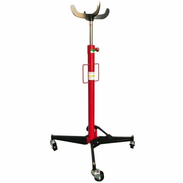 1100 LBS ADJUSTABLE Transmission Jack Foot Pump Loaded High Lift Stand