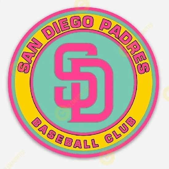 SAN DIEGO PADRES STICKER City Connect Colors MLB California SD