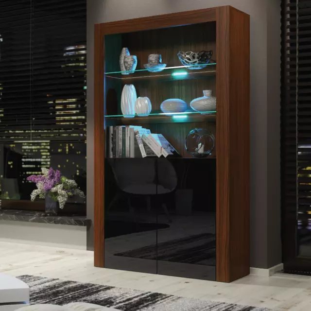 Cabinet Sideboard  170cm Cupboard Display Gloss / Matt Doors With Free LED