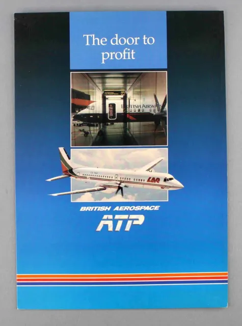 British Aerospace Atp Manufacturers Sales Brochure The Door To Profit