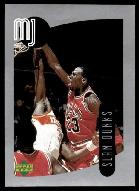1998  Upper Deck Slam Dunks Mini Stickers #92 Michael Jordan   Basketball Bulls