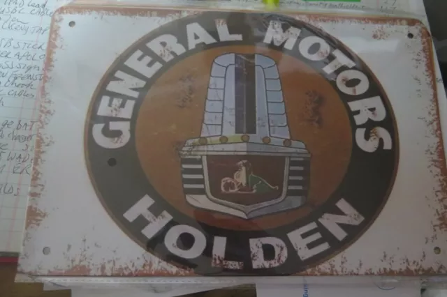 HOLDEN GENERAL MOTORS METAL TIN SIGN mancave retro style 30 by 20 cm