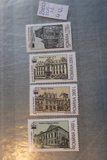 Romania 4 Werte von 2000 aus Mich Nr.5519-22  Postfrisch !