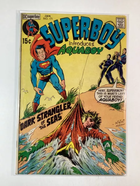 SUPERBOY (194-1979 1st Series) #171 GD+ 2.5🥇FIRST APPEARANCE OF AQUABOY🥇DC!!! 3