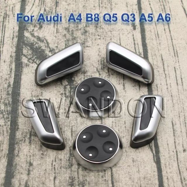 Interior Car Seat Adjustment Switch Button Cover Trim For Audi A4 B8 Q5 Q3 A5 A6