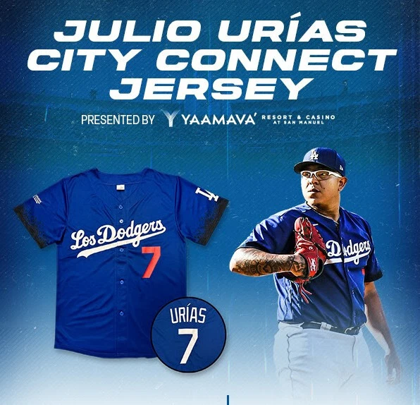 Julio Urías Los Angeles Dodgers Jersey blue – Classic Authentics