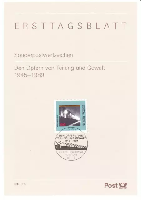 Bund ETB Nr. 39/1995 - Den Opfern v. Teilung und Gewalt 1945-1989