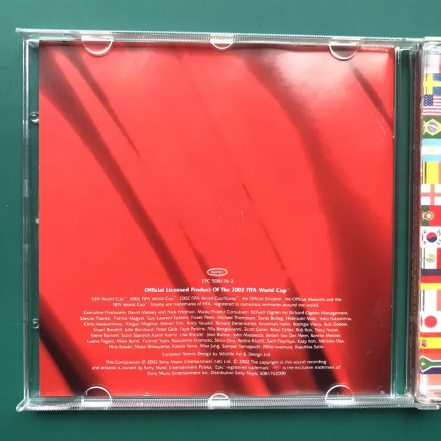 FIFA 2002 (World Cup Korea Japan) Pop Soundtrack CD Football Anastacia Vangelis 3