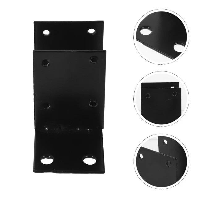 Supporto Per Pali Recinzione In Acciaio 95x95mm – Base Nera Antiruggine Con Bulloni, Ideale Per Giardino E Decking