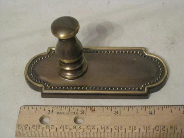 vintage Western Germany solid metal architectural hardware coat hook wall decor