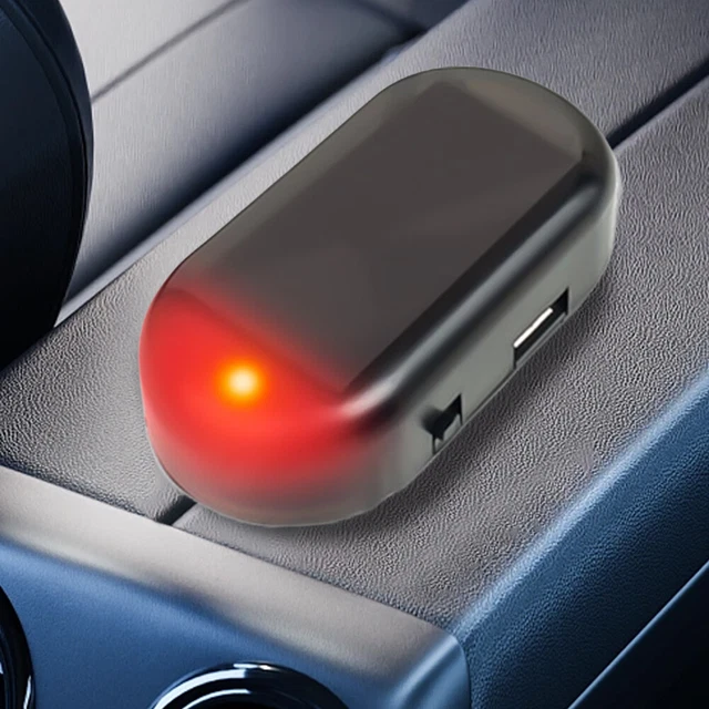 SOLAR POWERED CAR Fake Security Light Wireless Warning Anti-Theft ...