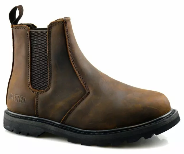Mens steel toe deals cap chelsea boots