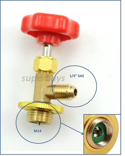 CAN TAP VALVE Car AC 1/2" ACME Tapper Opener Dispensing - Foto 3