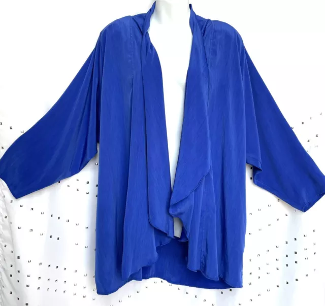 VTG Oscar De La Renta Women’s Royal Blue Swimsuit Cover Up 1970’s Size M/L