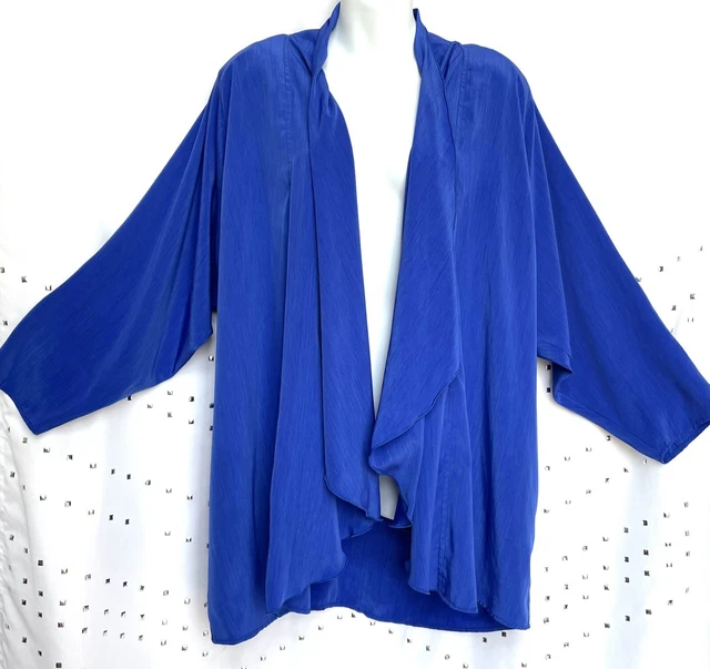 VTG Oscar De La Renta Women’s Royal Blue Swimsuit Cover Up 1970’s Size M/L